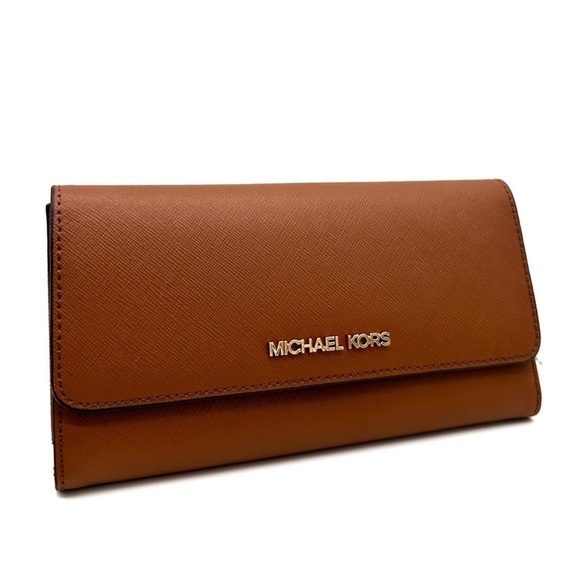 Michael Kors Large trifold Wallet Luggage - Picture 1 of 8